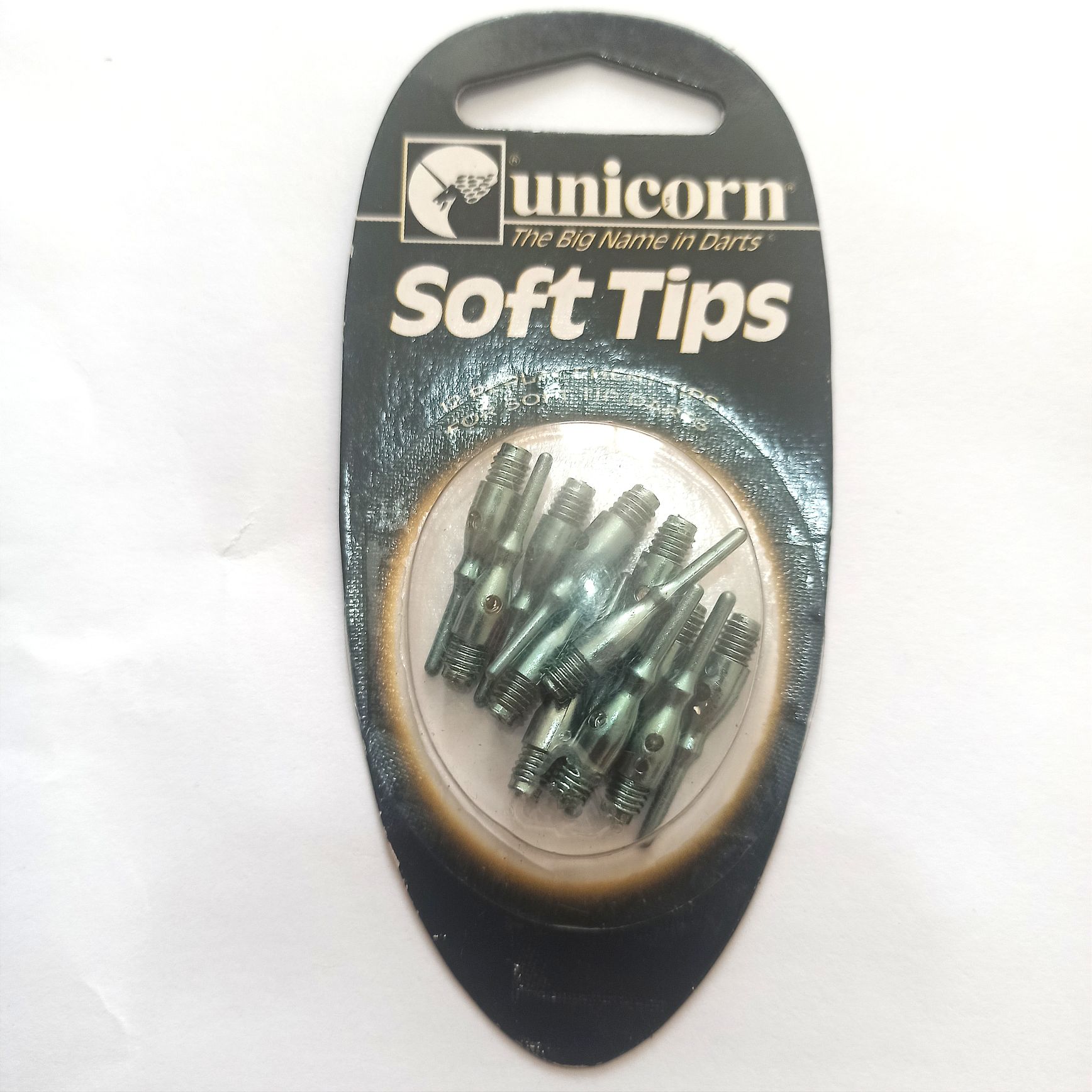 نوک پلاستیکی دارت مدل یونیکورن SOFT TIP بسته 12عددی. رنگ سبز آکوآ